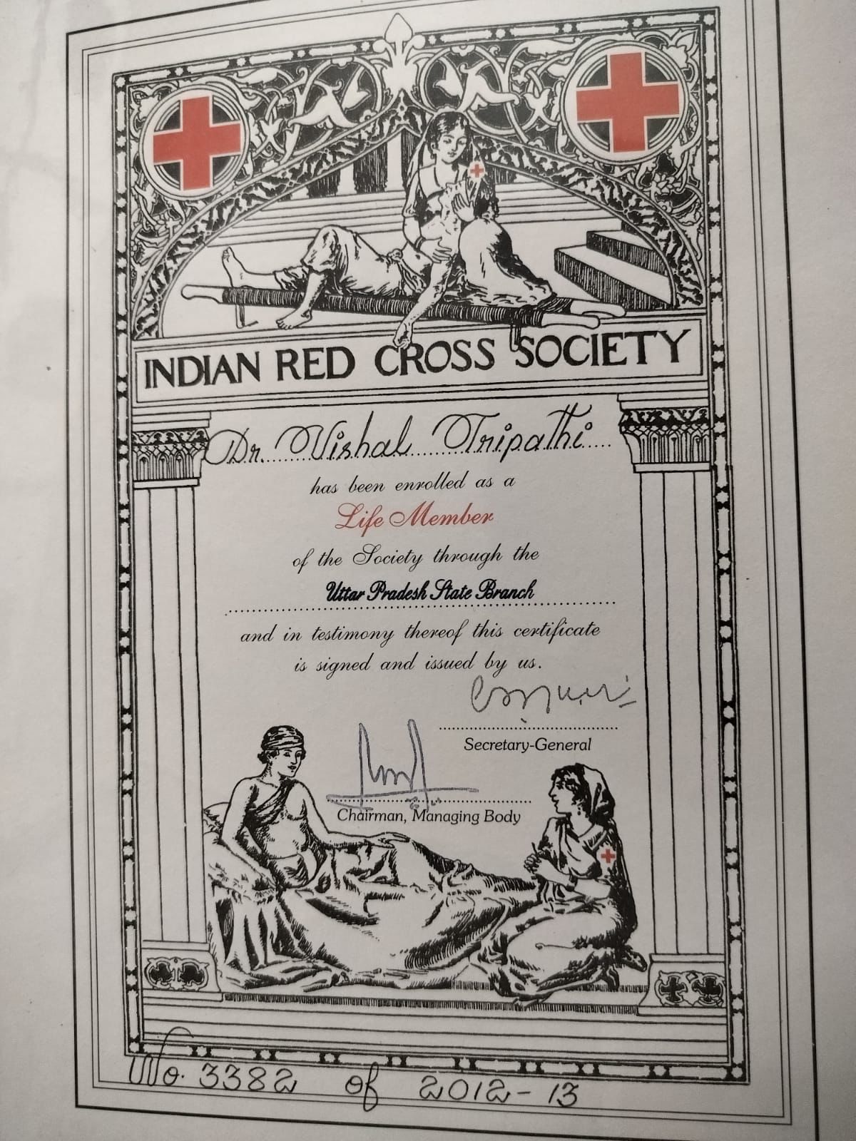 Indian Red Cross Society – Life Member