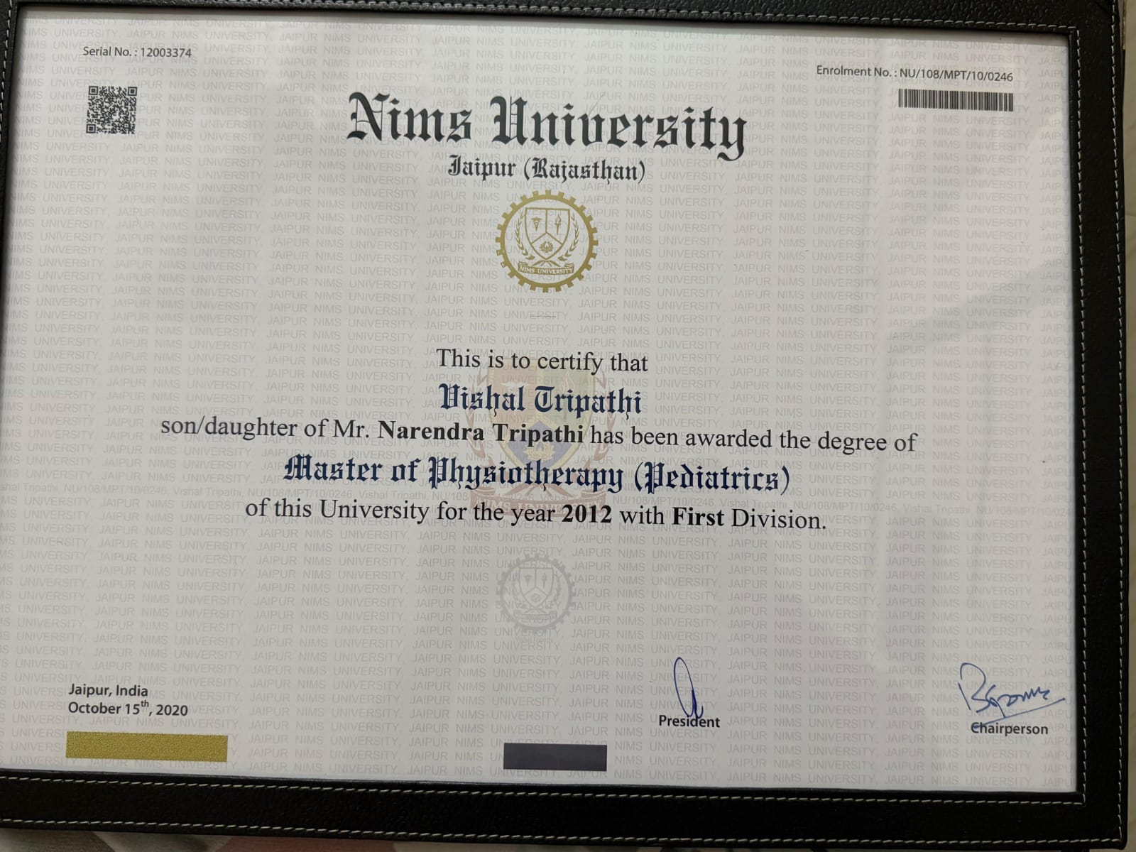 MPT Pediatrics – NIMS University