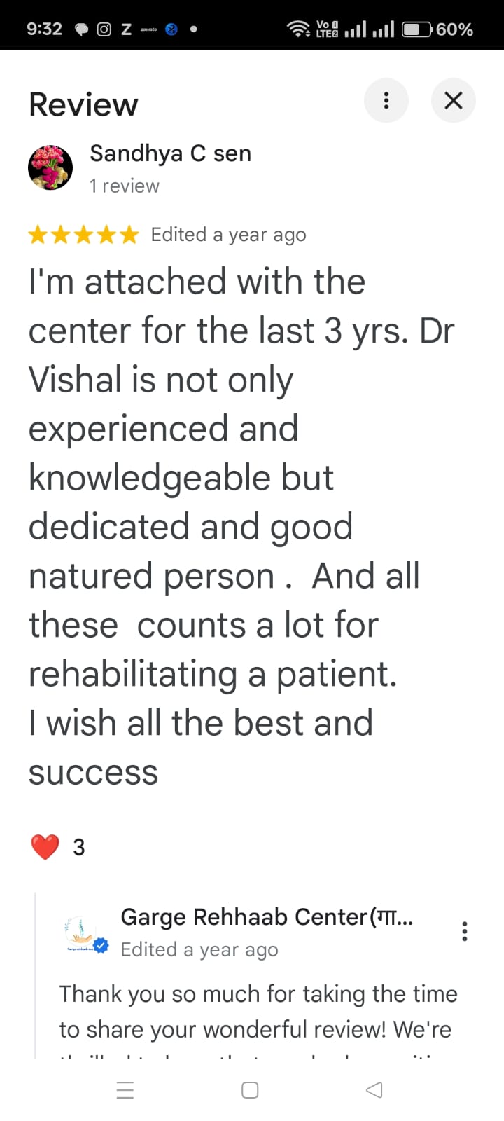Google review